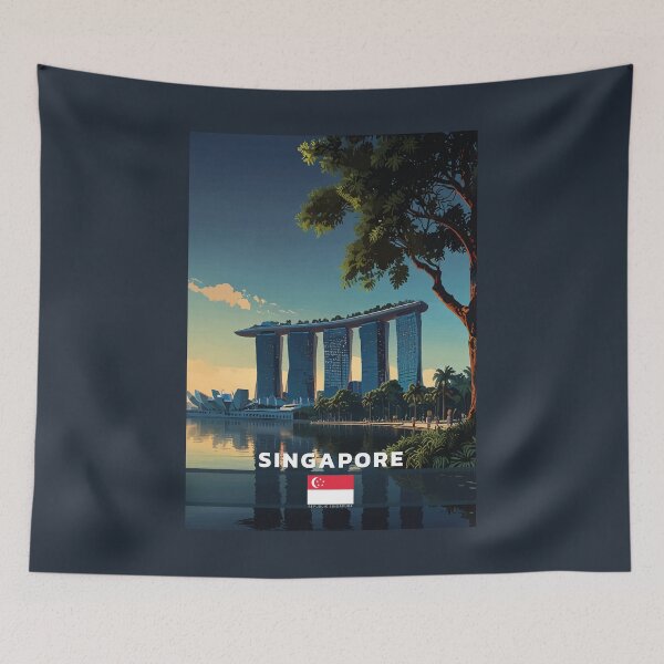 Aperçu de l'œuvre Voyage à Singapour créée et vendue par Thistle-TShop.