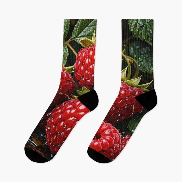 Item preview, Fresh Raspberry Cluster – Juicy Red Berry Botanical Art designed and sold by Kaleidoscope Print.