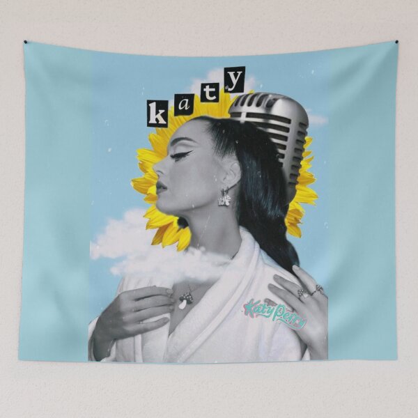 Item preview, Katy Perry Sunflower Music Collage Tribute Poster designed and sold by Vicky021.