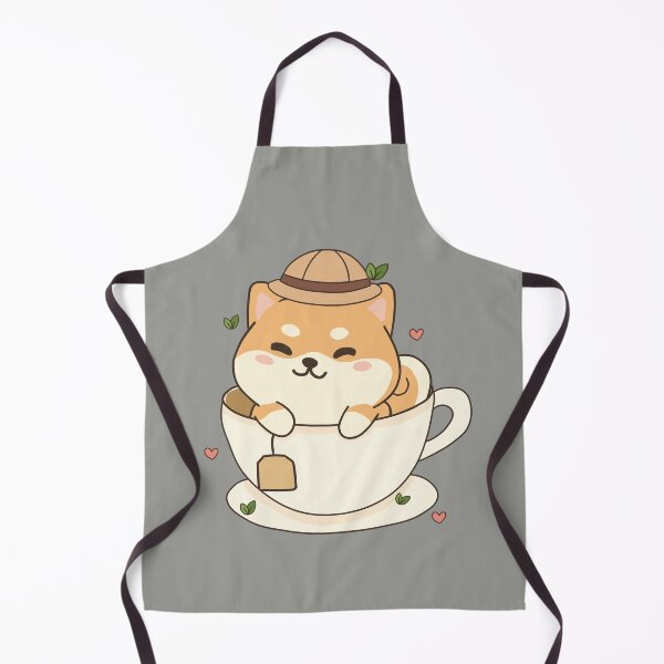 Item preview, Shiba Inu Teacup Explorer Kawaii Dog Art designed and sold by Minimochi Art.