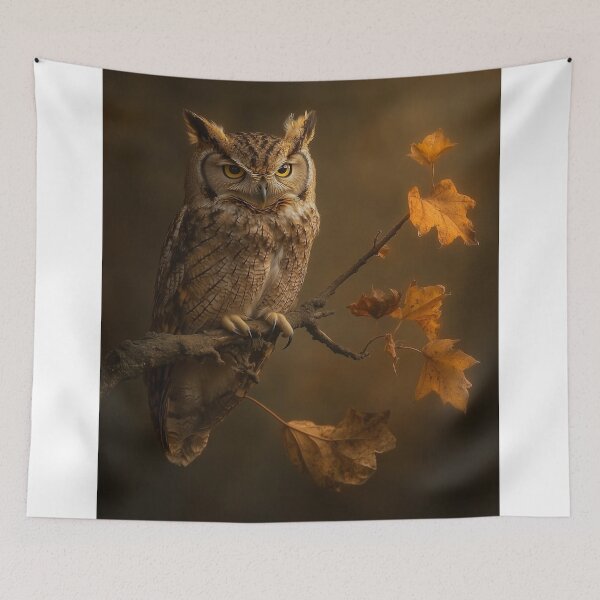 Item preview, Owl University Of Maryland with Moonlit Wings designed and sold by Rishstrethphoto.