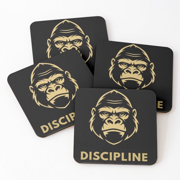 Item preview, Discipline Gorilla Symbol Minimal Gold Gorilla Strength Leadership Design designed and sold by Pillar8.