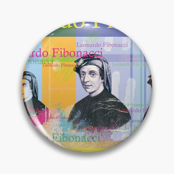 Item preview, Leonardo Fibonacci, mathematician, portrait, collage, Pop Art designed and sold by Mauswohn.