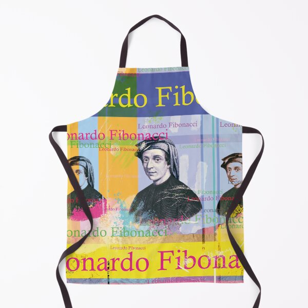 Item preview, Leonardo Fibonacci, mathematician, portrait, collage, Pop Art designed and sold by Mauswohn.