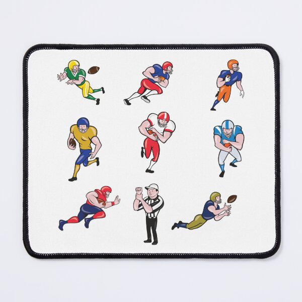 Item preview, American Football Cartoon Collage designed and sold by mustbemazi.