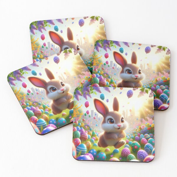 Item preview, Joyful Easter Bunny in Enchanted Garden designed and sold by PixelVibe782.