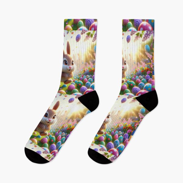 Item preview, Joyful Easter Bunny in Enchanted Garden designed and sold by PixelVibe782.