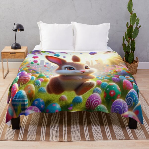 Item preview, Joyful Easter Bunny in Enchanted Garden designed and sold by PixelVibe782.