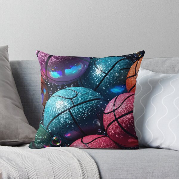 Item preview, Colorful Basketball Pattern – Neon Sports Ball Art for Players and Fans designed and sold by Kaleidoscope Print.
