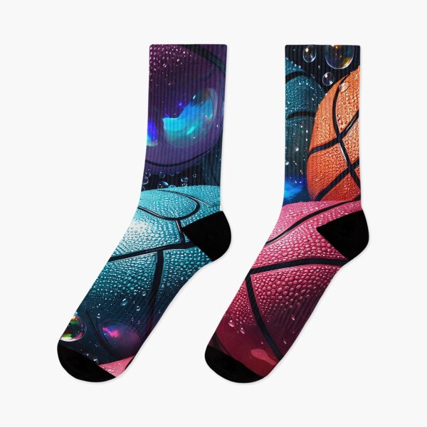 Item preview, Colorful Basketball Pattern – Neon Sports Ball Art for Players and Fans designed and sold by Kaleidoscope Print.