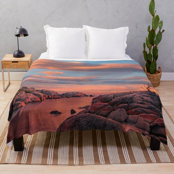 Item preview, Evening atmosphere at the Bay of Fires in Tasmania designed and sold by Mauswohn.