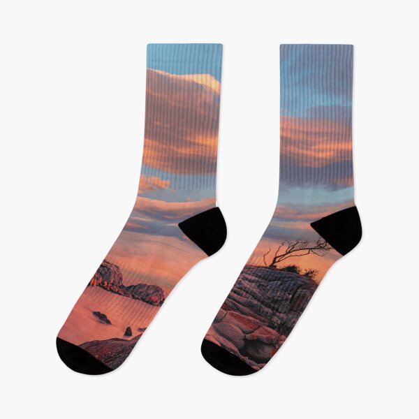 Item preview, Evening atmosphere at the Bay of Fires in Tasmania designed and sold by Mauswohn.