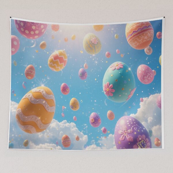 Item preview, Floating Easter Eggs in Magical Candy Sky designed and sold by PixelVibe782.