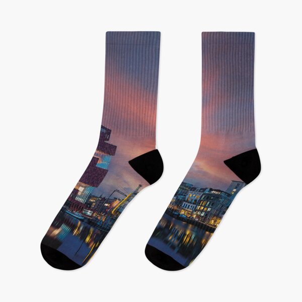 Item preview, MAS Museum Antwerp at sunset at the harbor designed and sold by Mauswohn.