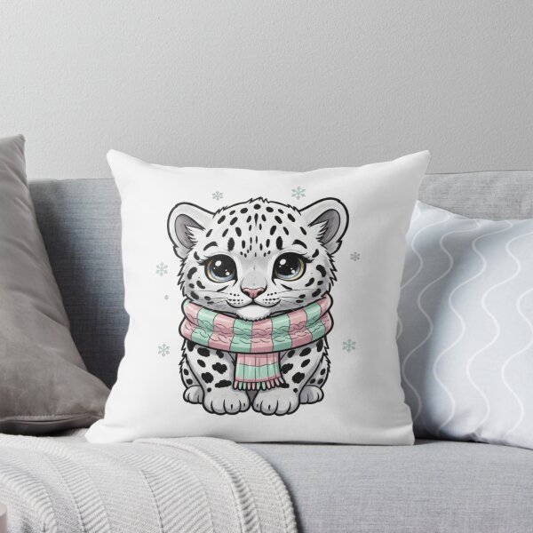 Item preview, Winter Snow Leopard Cub – Cozy Kawaii  designed and sold by Shopex10.