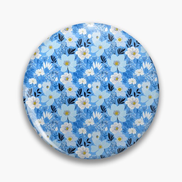 Item preview, Blue Florals 19 designed and sold by Dawne's Designs.