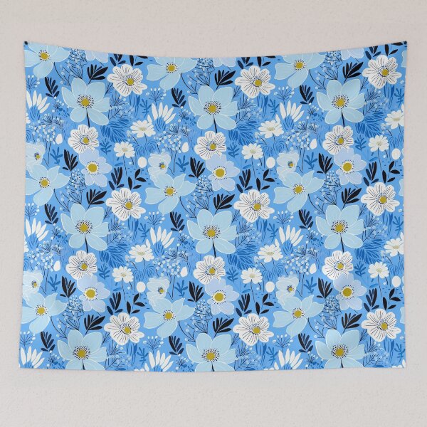Item preview, Blue Florals 19 designed and sold by Dawne's Designs.