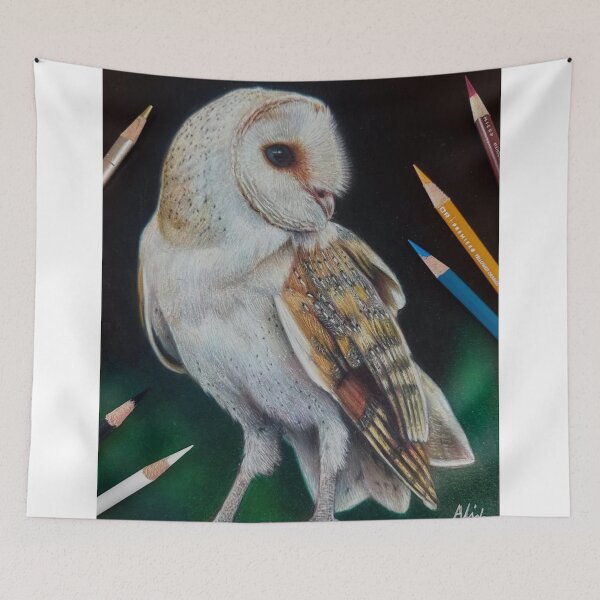 Item preview, Owl Timberland awith Starry Sky designed and sold by Rishstrethphoto.