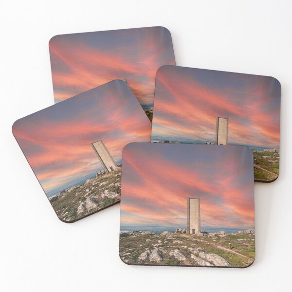 Item preview, Finisterre Tower at the end of the Camino de Santiago, sunset designed and sold by Mauswohn.