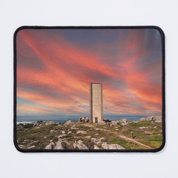 Item preview, Finisterre Tower at the end of the Camino de Santiago, sunset designed and sold by Mauswohn.
