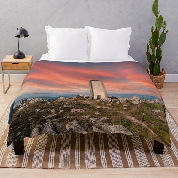Item preview, Finisterre Tower at the end of the Camino de Santiago, sunset designed and sold by Mauswohn.