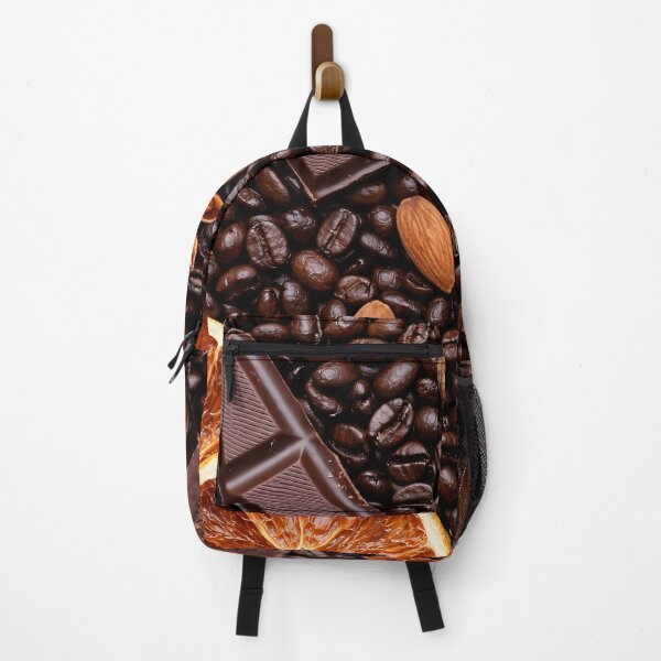 Item preview, Coffee Beans and Dark Chocolate Pattern – Gourmet Mocha Dessert Kitchen Art designed and sold by Kaleidoscope Print.