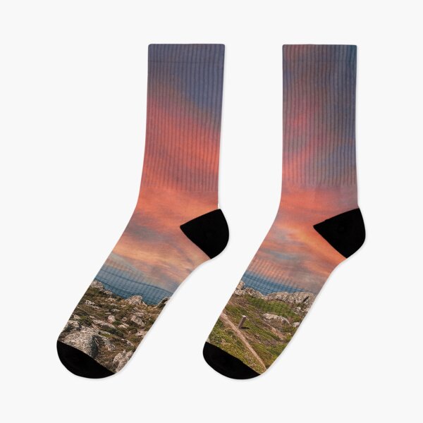 Item preview, Finisterre Tower at the end of the Camino de Santiago, sunset designed and sold by Mauswohn.