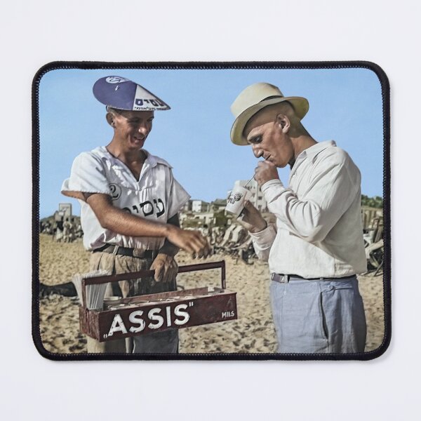 Item preview, Israel, Tel Aviv. Juice Vendor on the Beach. 1934. designed and sold by UltraQuirky.