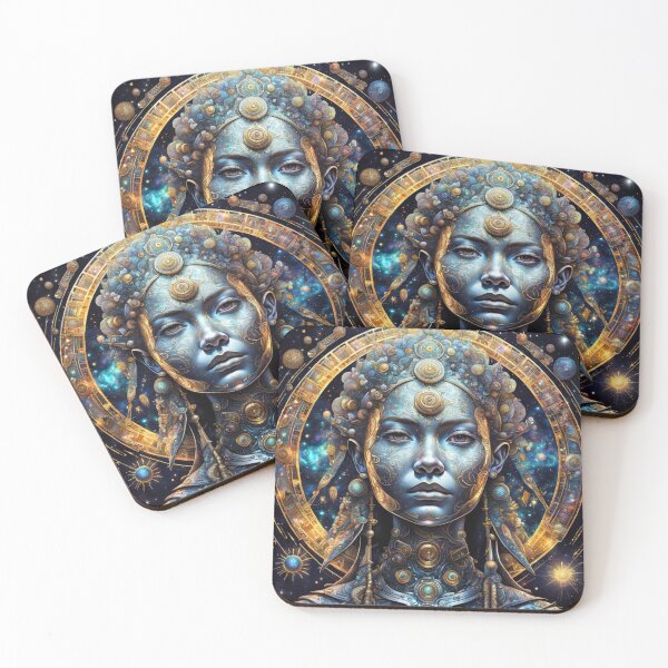 Item preview, Celestial Ethereal Cosmic Goddess Portrait designed and sold by Uniquely Yours.