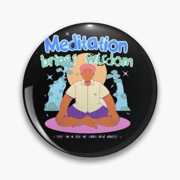 Item preview, Meditation Brings Wisdom - Zen Yoga & Mindfulness Art designed and sold by GenZFashion000.