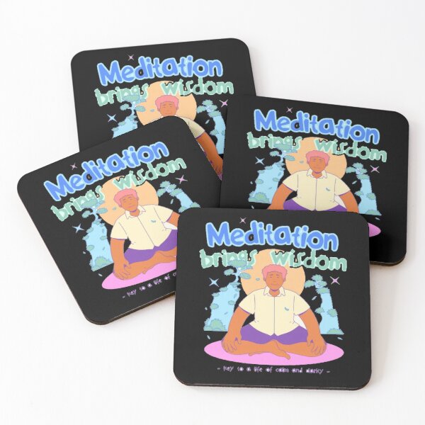 Item preview, Meditation Brings Wisdom - Zen Yoga & Mindfulness Art designed and sold by GenZFashion000.
