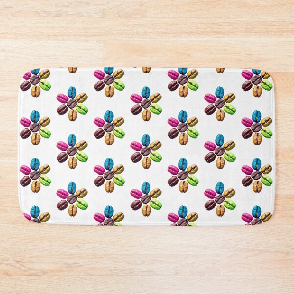 Item preview, Colourful Coffee Bean Flower Design designed and sold by Fabricbella.