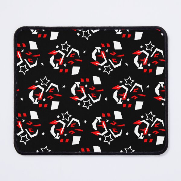 Item preview, Abstract Schematic - Random Red Whie Vector Circuitry and Geometric HUD Pattern designed and sold by The Nomadic Designs.