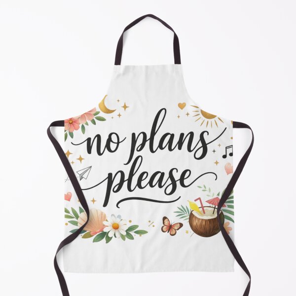 Item preview, No Plans Please – Aesthetic Minimal Quote Design on White Background designed and sold by Sanika arts .