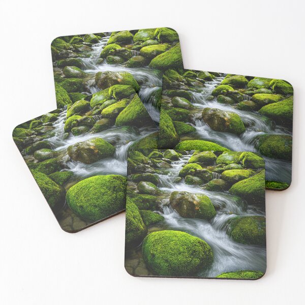 Item preview, Serene Flowing Stream Surrounded by Lush Greenery designed and sold by Artessie.