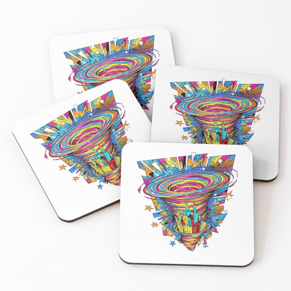 Item preview, Sci‑Fi Wormhole Vortex Swallowing a Fantasy Castle | Pop Art Portal designed and sold by Dzblack.