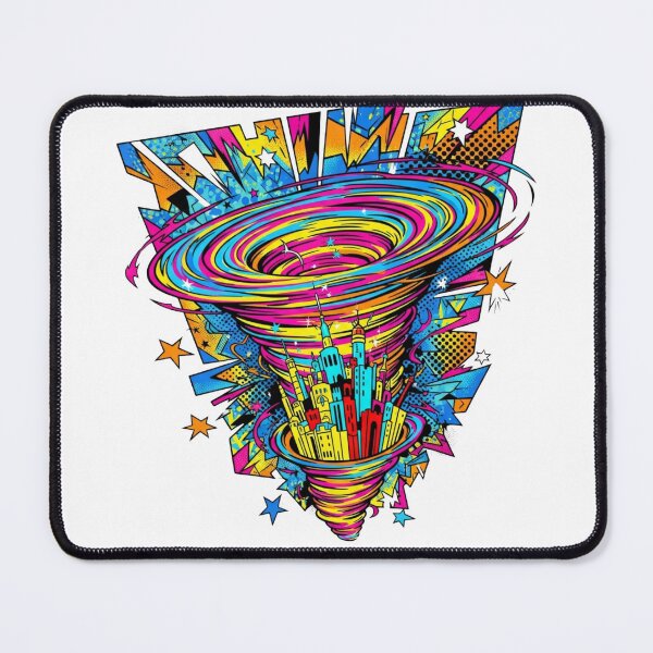 Item preview, Sci‑Fi Wormhole Vortex Swallowing a Fantasy Castle | Pop Art Portal designed and sold by Dzblack.