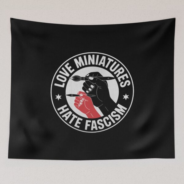 Item preview, Love Miniatures Hate Fascism  designed and sold by julesamaniego.