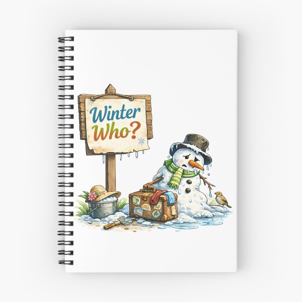 Item preview, Winter Who Funny Snowman Hello Spring Floral designed and sold by Michalsky99.