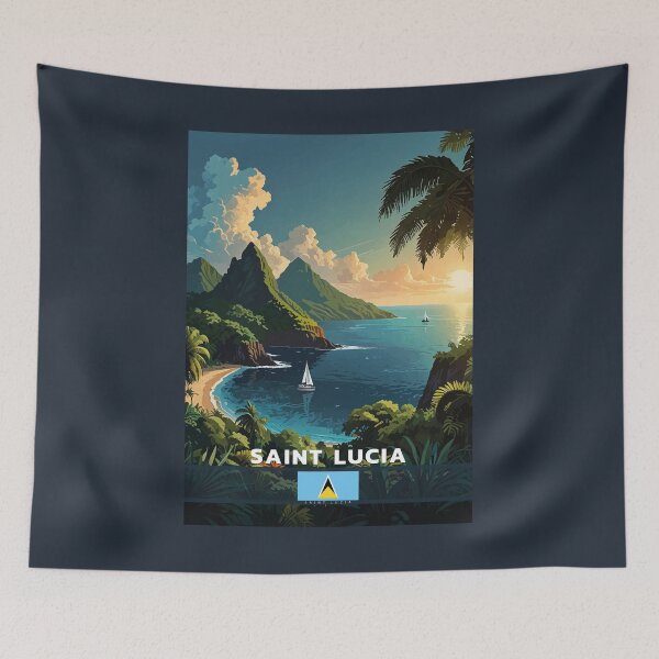 Item preview, Saint Lucia Travel  designed and sold by Thistle-TShop.