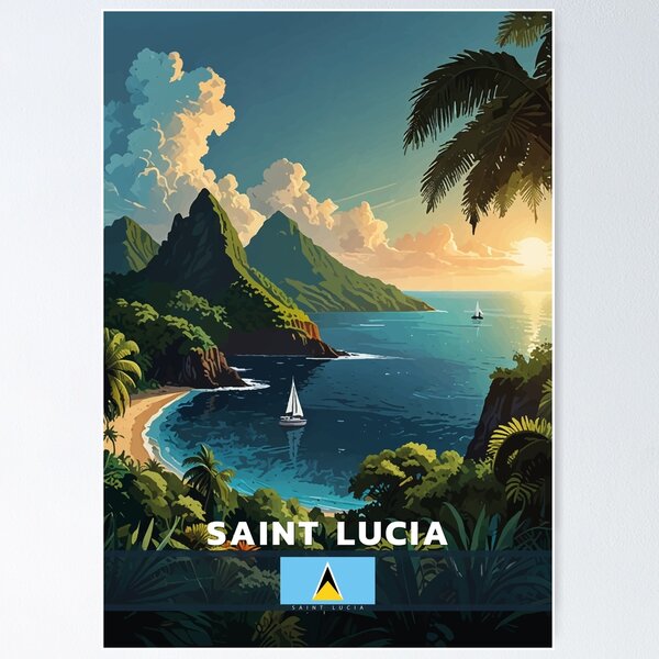 Item preview, Saint Lucia Travel  designed and sold by Thistle-TShop.