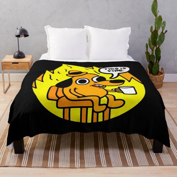 Item preview, This Is Fine Funny Meme designed and sold by jiyask.