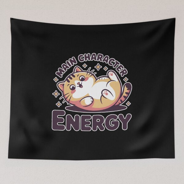 Item preview, Main Character Energy Cat T-Shirt – Cute Chubby Cartoon Kitty Aesthetic designed and sold by ImaginedSpace7.