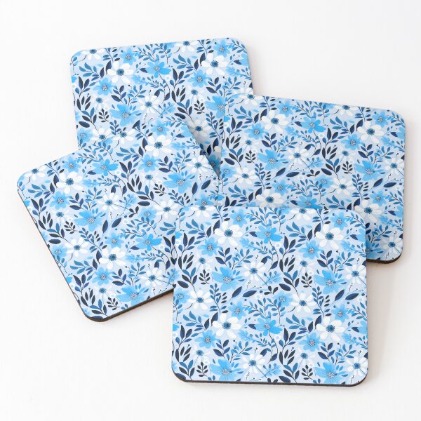 Item preview, Blue Florals 23 designed and sold by Dawne's Designs.