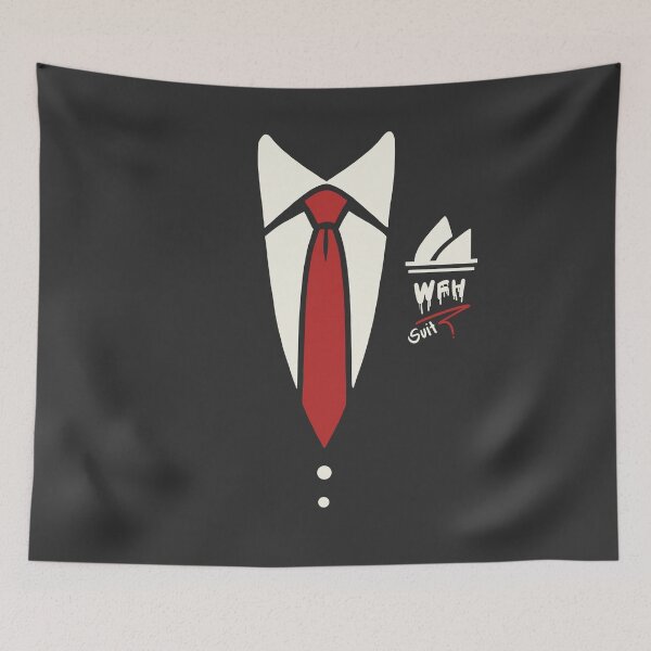 Item preview, WFH Suit – Work From Home Business Shirt and Tie Funny Design designed and sold by Gawii.