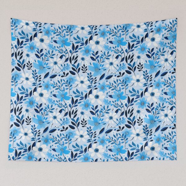 Item preview, Blue Florals 23 designed and sold by Dawne's Designs.