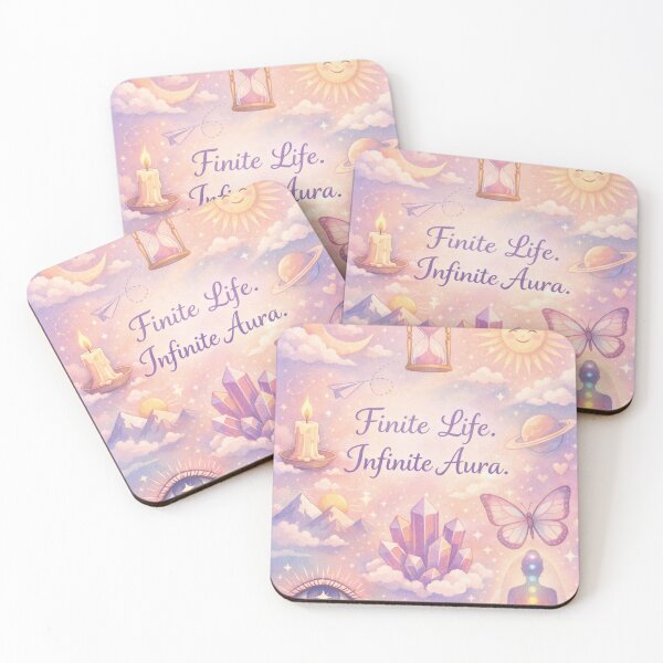 Item preview, Finite Life Infinite Aura Spiritual Yoga Design designed and sold by Mauswohn.