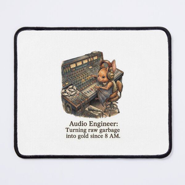 Item preview, I'll Fix It In Post - Audio Engineer Bat designed and sold by HiruK.