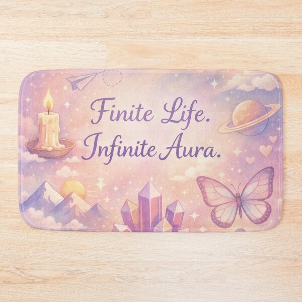 Item preview, Finite Life Infinite Aura Spiritual Yoga Design designed and sold by Mauswohn.