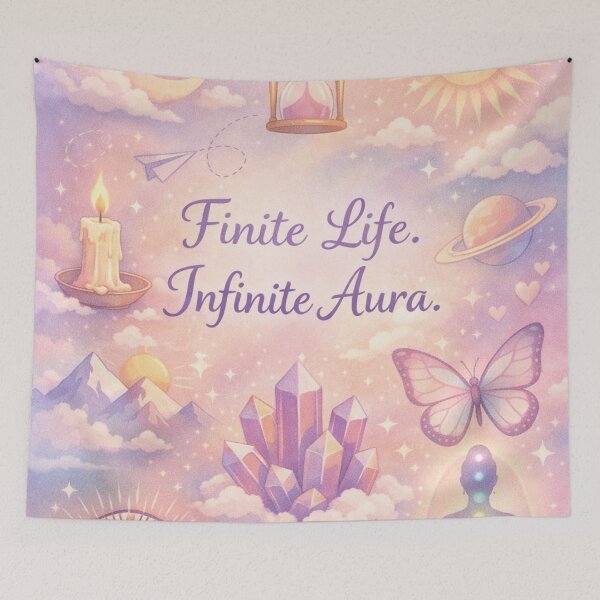 Item preview, Finite Life Infinite Aura Spiritual Yoga Design designed and sold by Mauswohn.